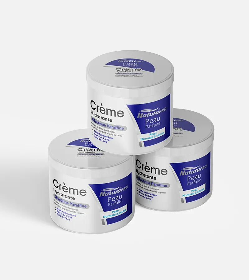 Crème hydratante glycérine paraffine, peau normal à sèche Hover