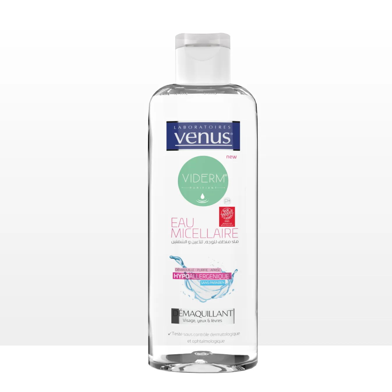 DEMAQUILLANT ( eau micellaire ) VIDERM