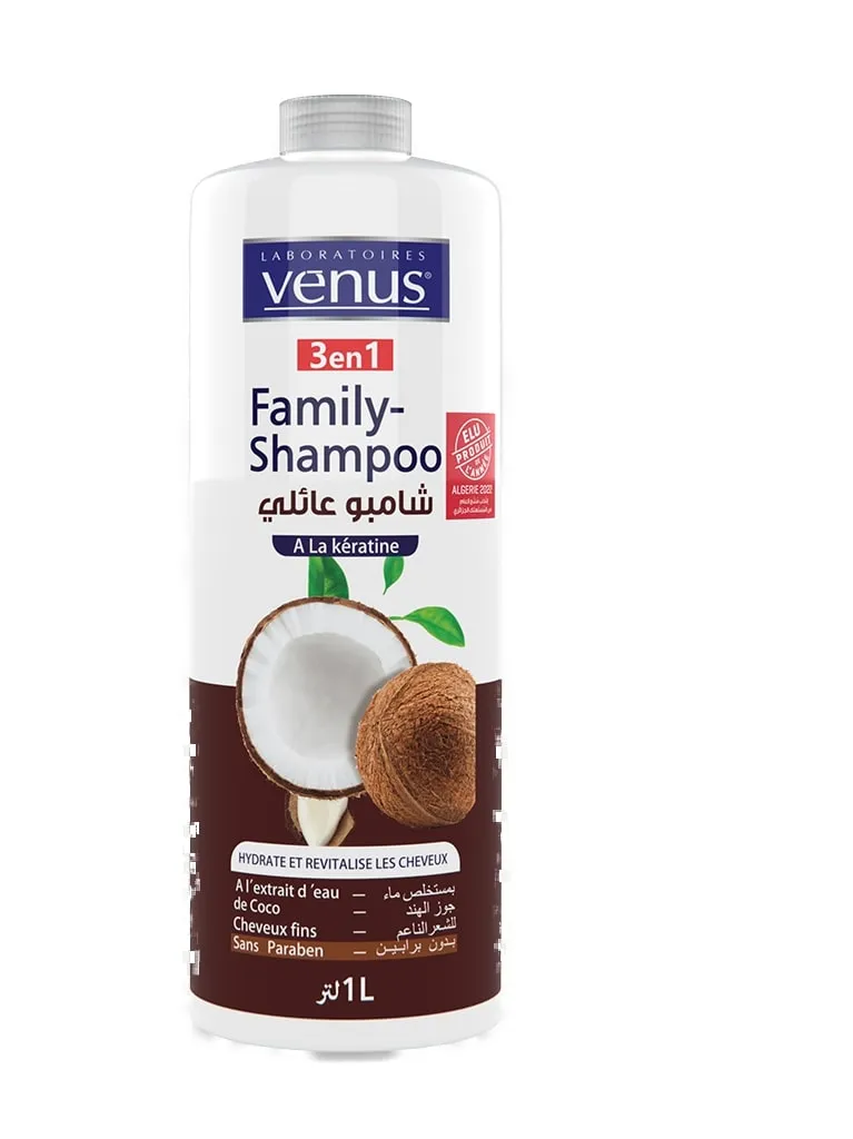 Family shampoo, extrait eau de coco 1L