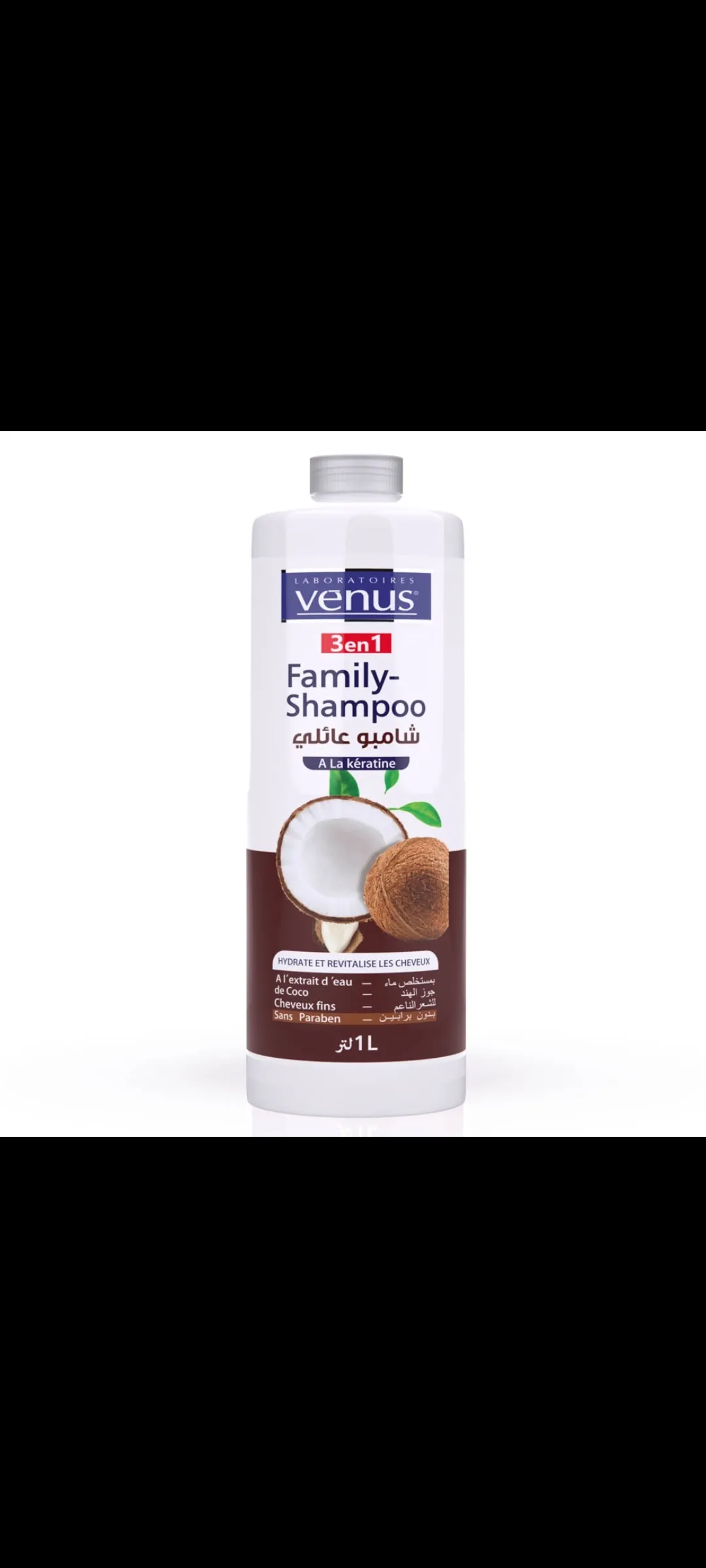 Family shampoo, extrait d'eau de coco 1L