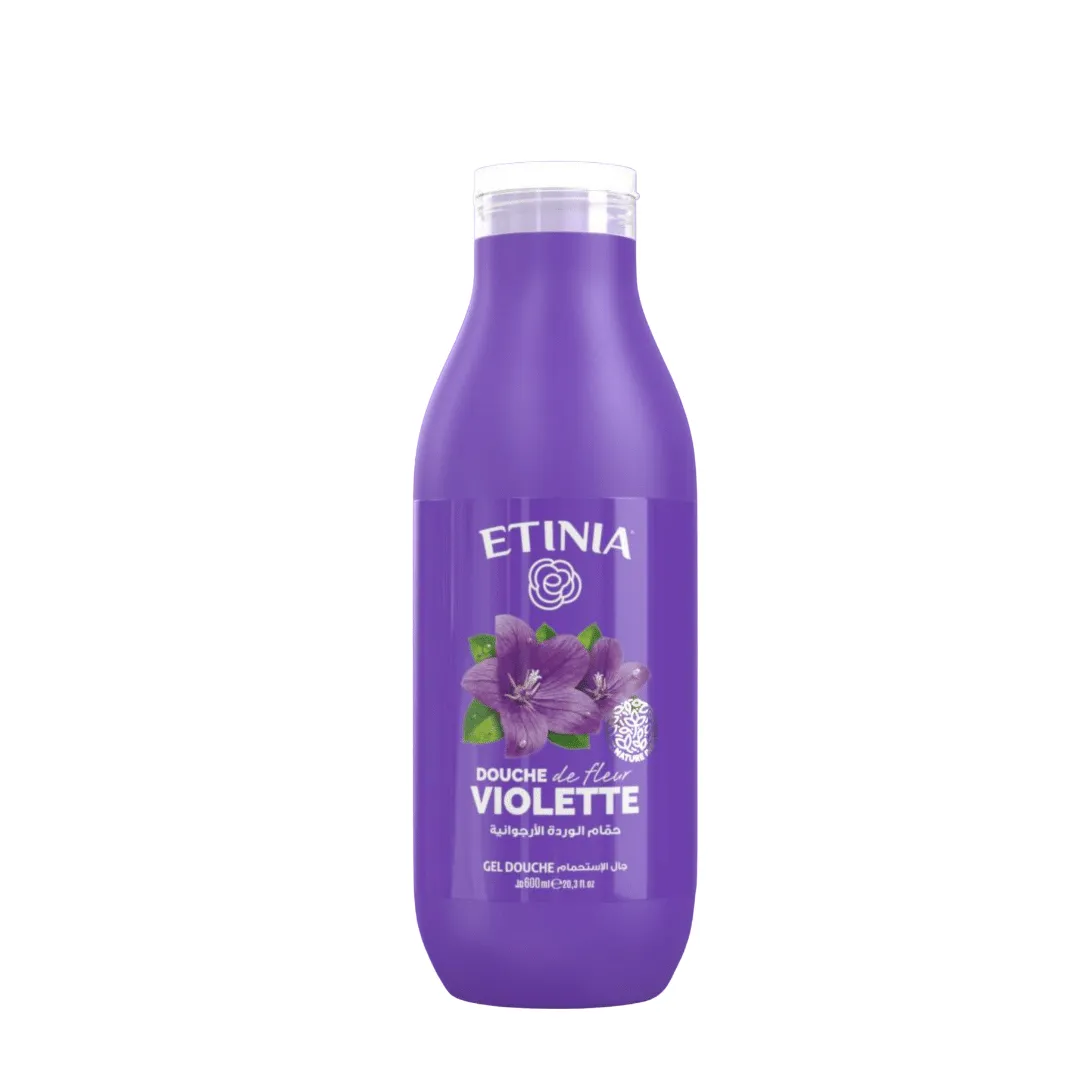 GEL DOUCHE ETINIA 600 ML FLEUR VIOLETTE