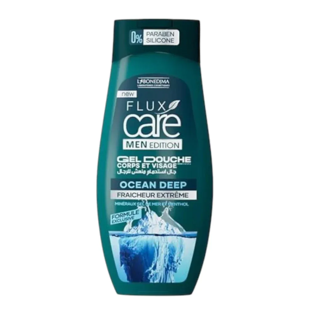 Gel Douche Flux Care Men Ocean Deep Fraîcheur265 Ml