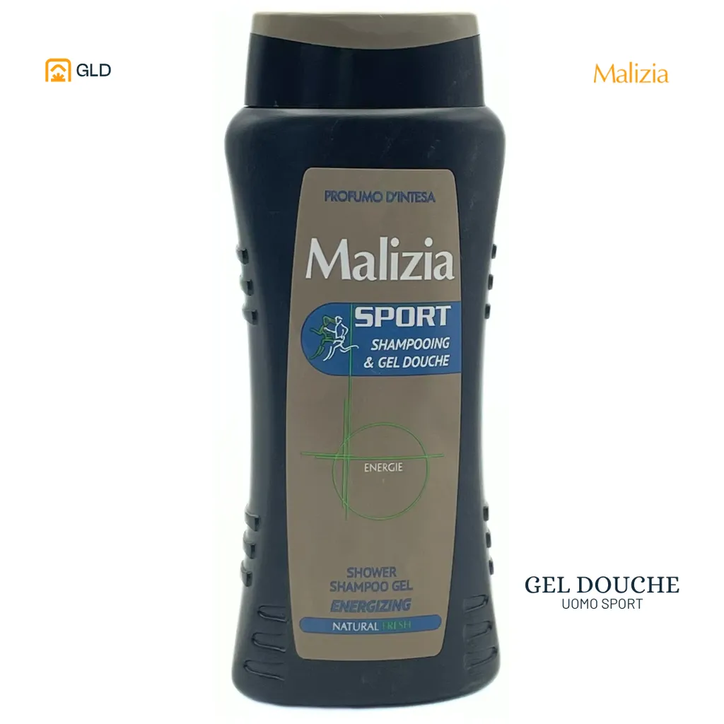 GEL DOUCHE / SHAMPOO MALIZIA MEN 250 ML SPORT