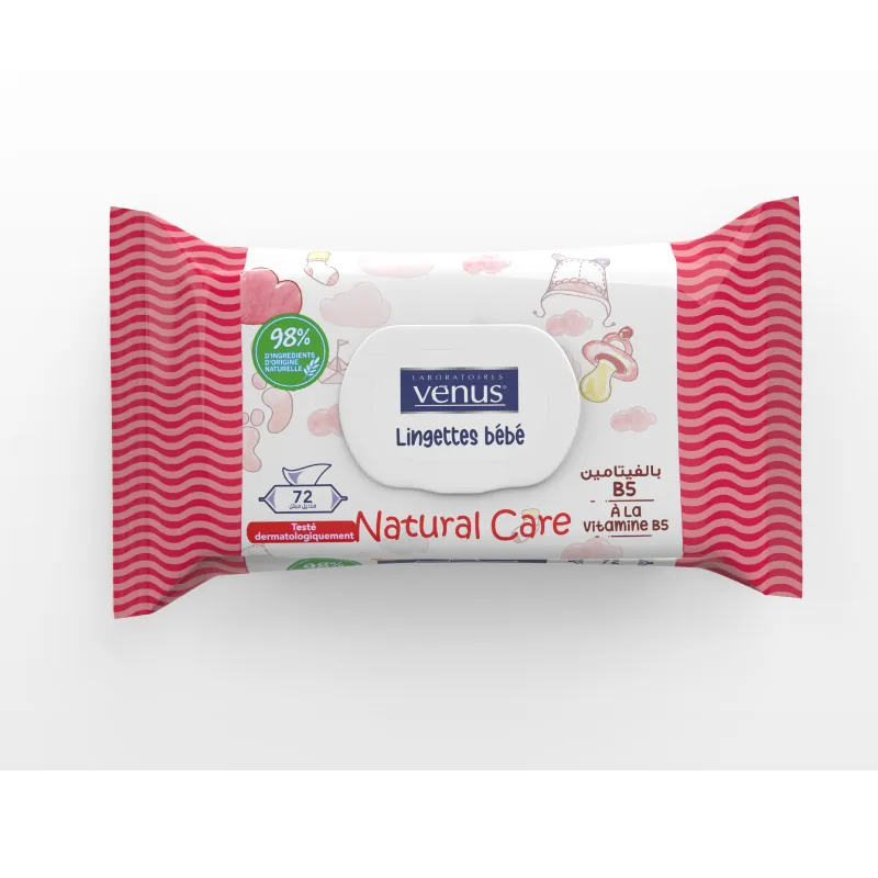 LINGETTE BEBE 72 PCS CAPOT NATUREL CARE