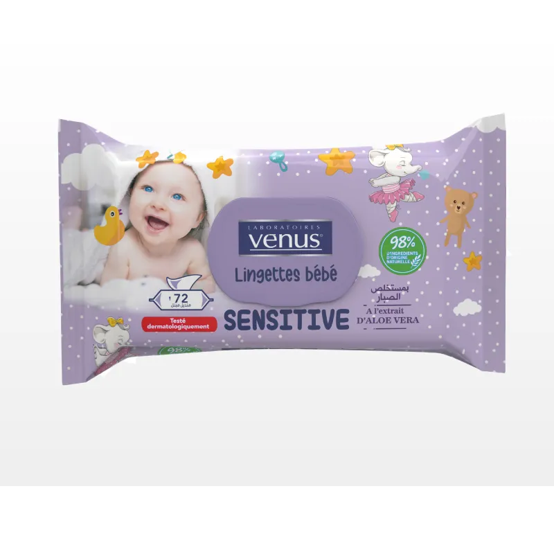 LINGETTE BEBE 72 PCS CAPOT SENSITIVE