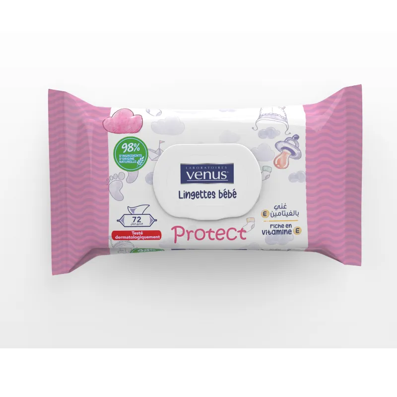 LINGETTE BEBE 72 PCS PROTECT