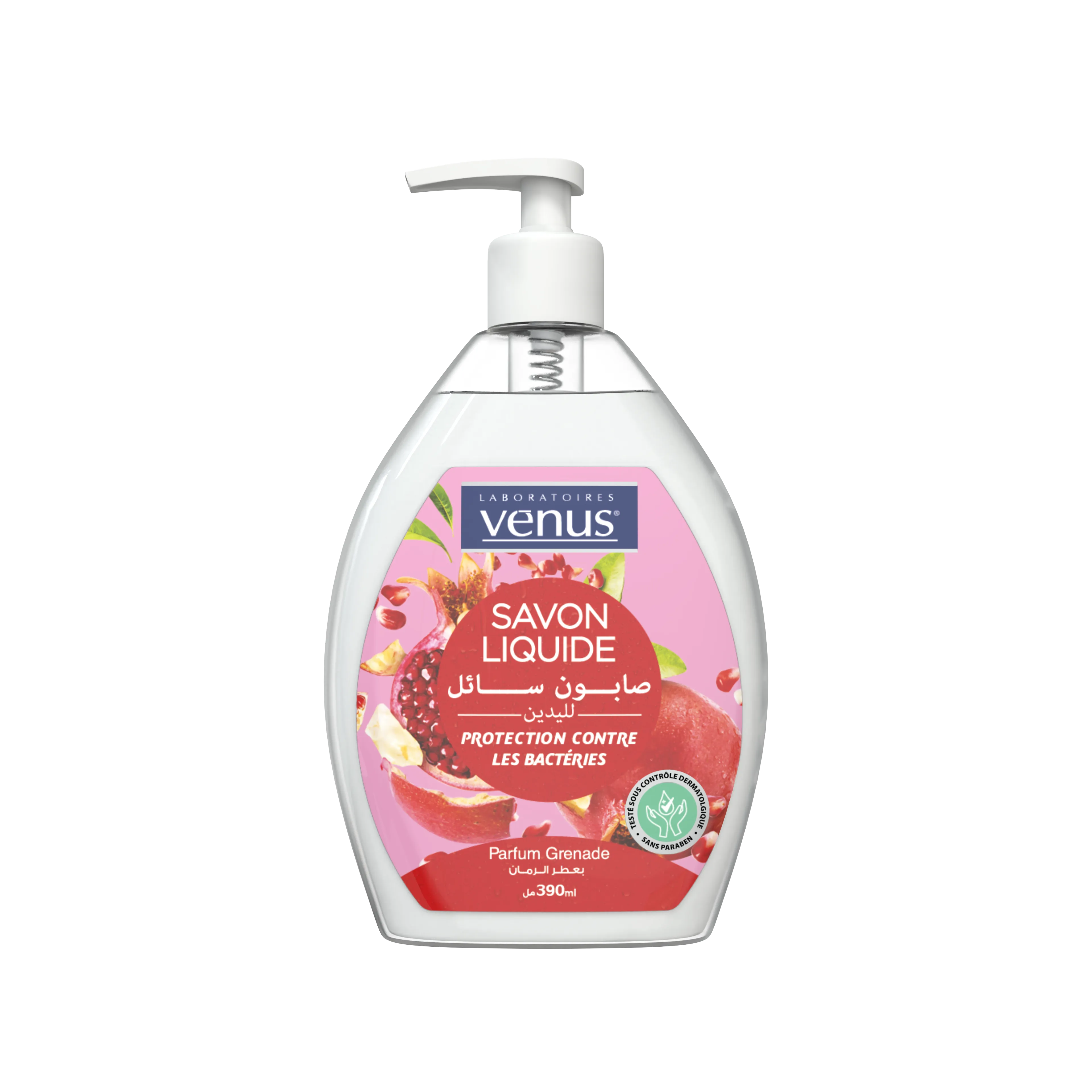 Savon liquide parfum grenade 390 ml