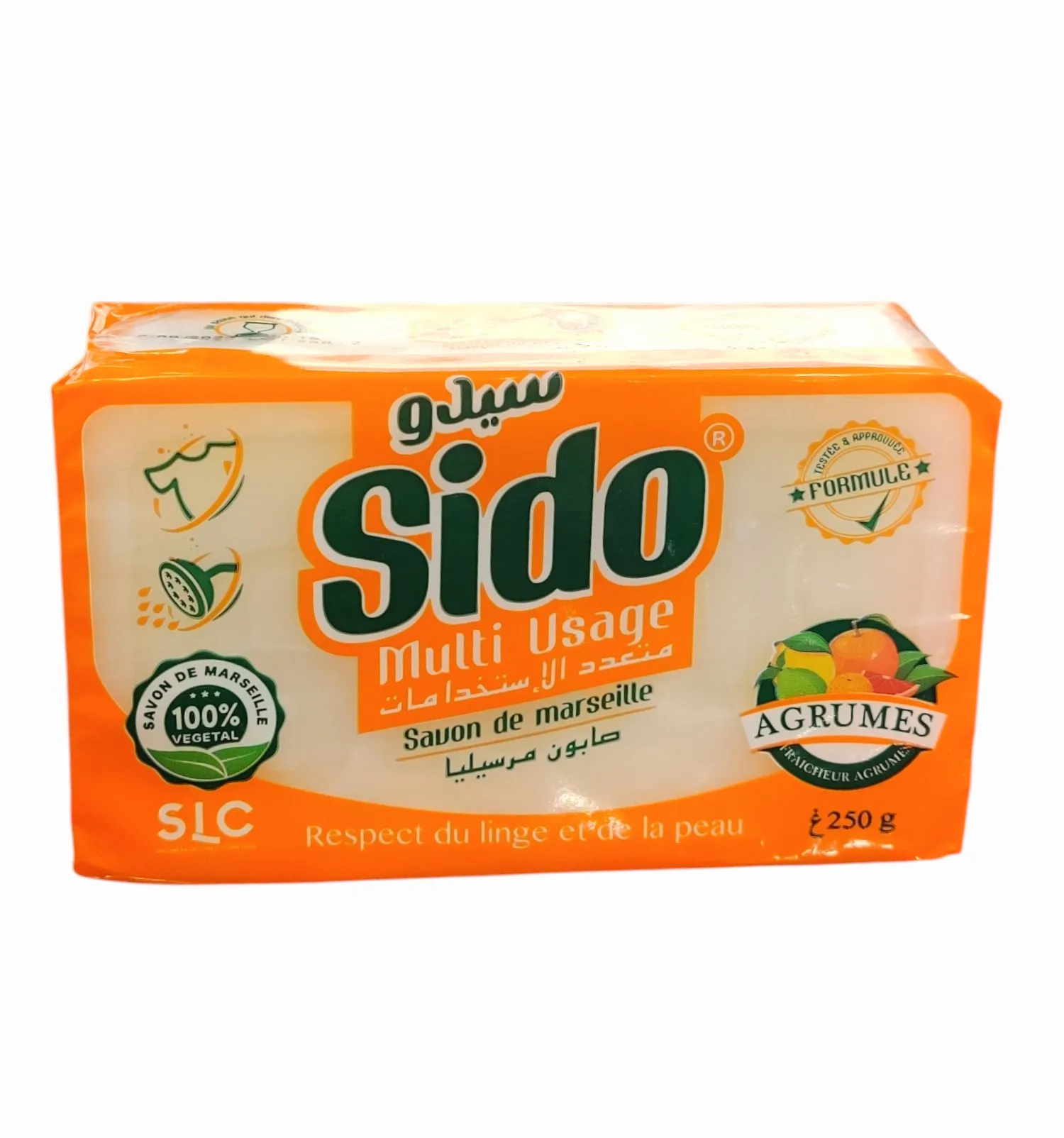 SAVON SIDOU MARSEILLE DETACHANT ORANGE