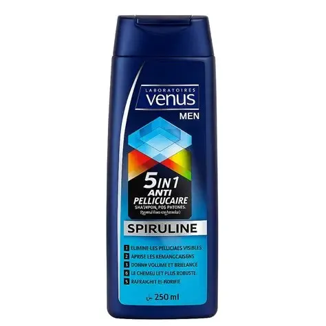 SHAMPOING 5EN1 MEN 250 ML SPIRILUNE