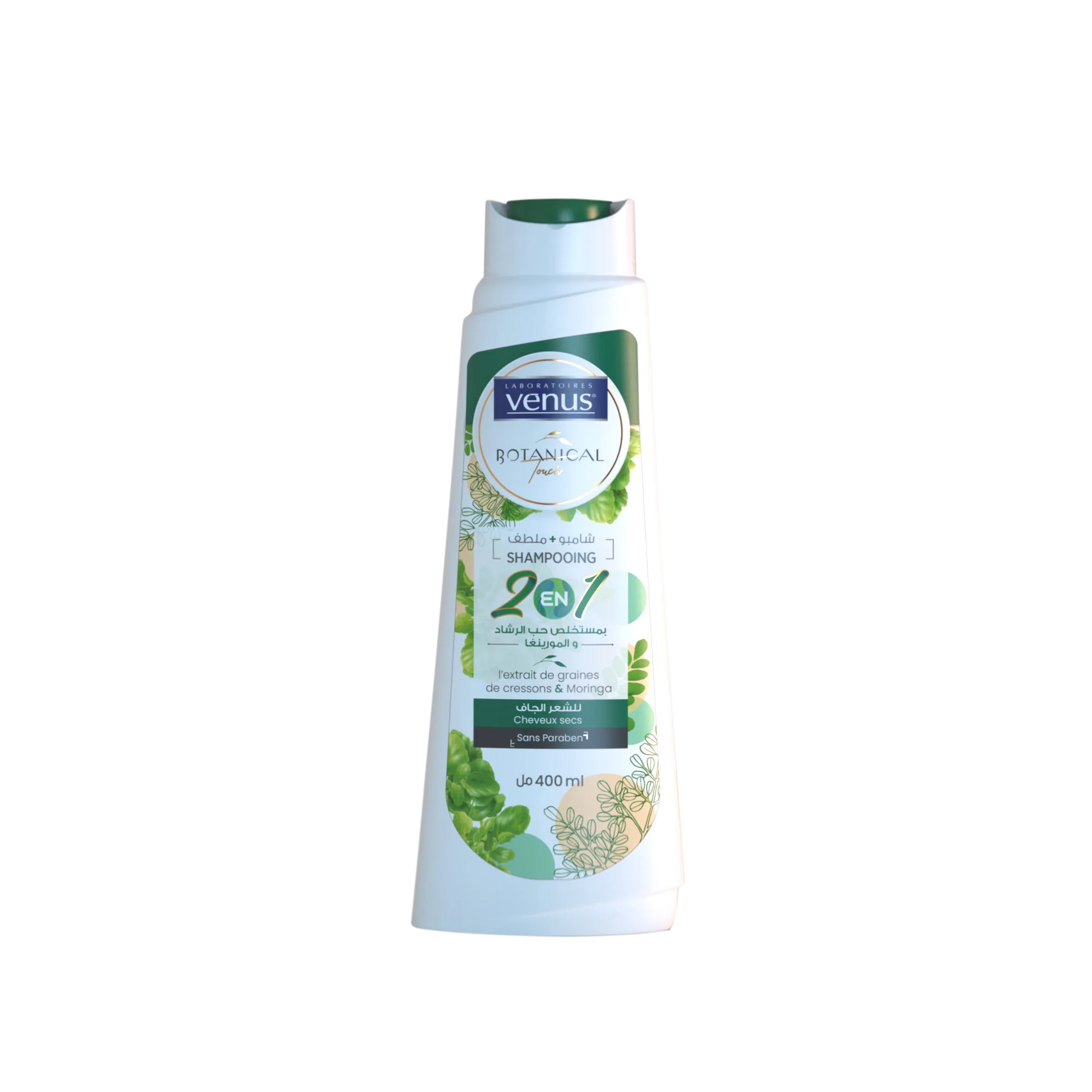Shampoing + Après-shampoing 2en1 ext-graines de cressons &amp; moringa  400ml