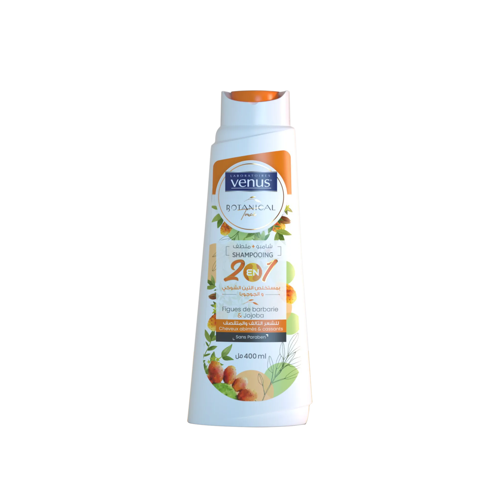 Shampoing + Après-shampoing  2en1 figues de barbarie &amp; jojoba 400ml
