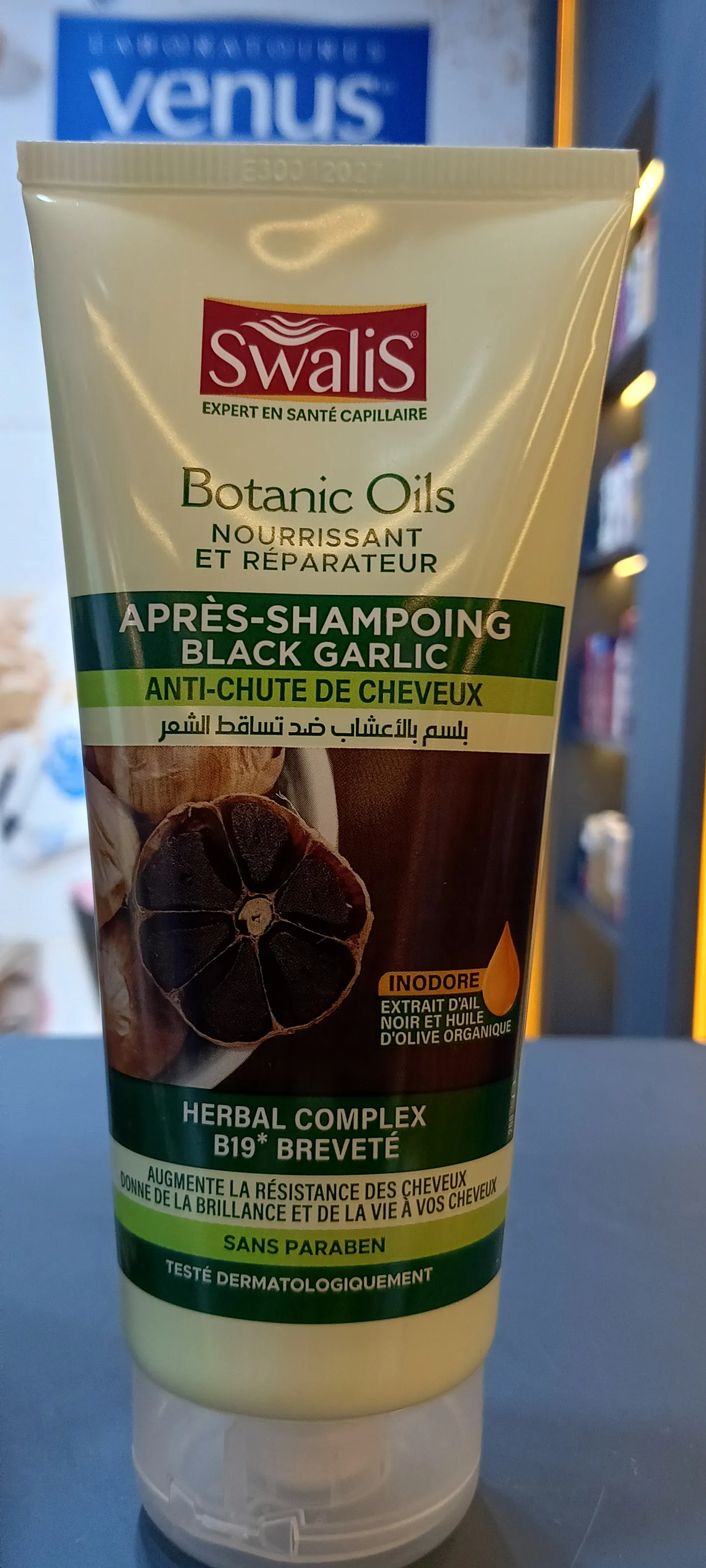 SW après shampooing black garlic, anti-chute