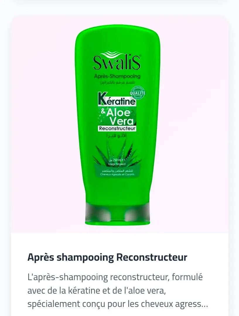 SW après shampooing reconstructeur