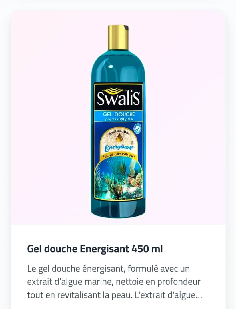 SW gel douche energisant 450ml