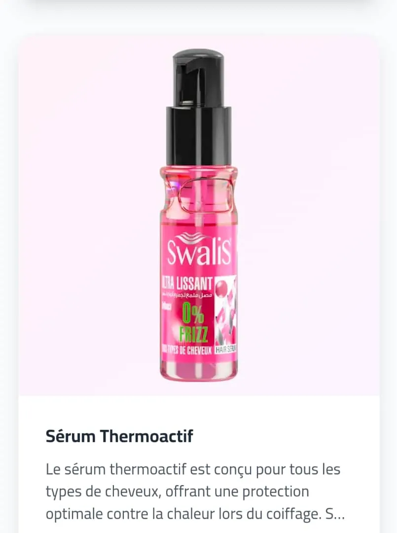 SW sérum thermoactif, contre chaleur