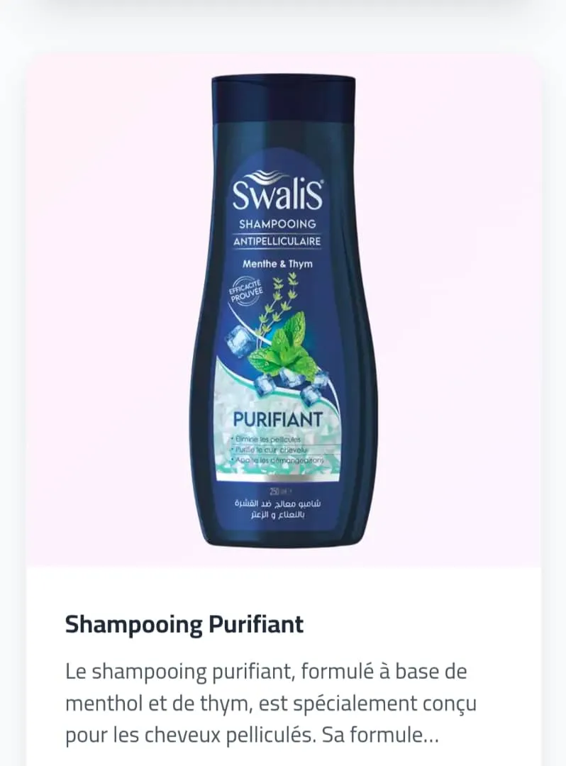 SW Shampooing purifiant , menthol et de thym