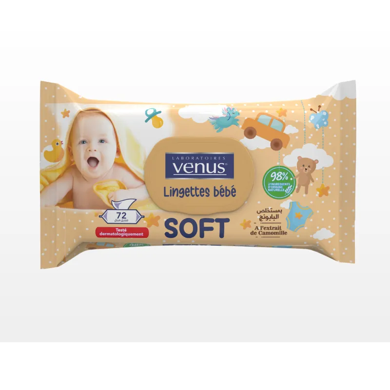 V LINGETTE BEBE 72 PCS SOFT